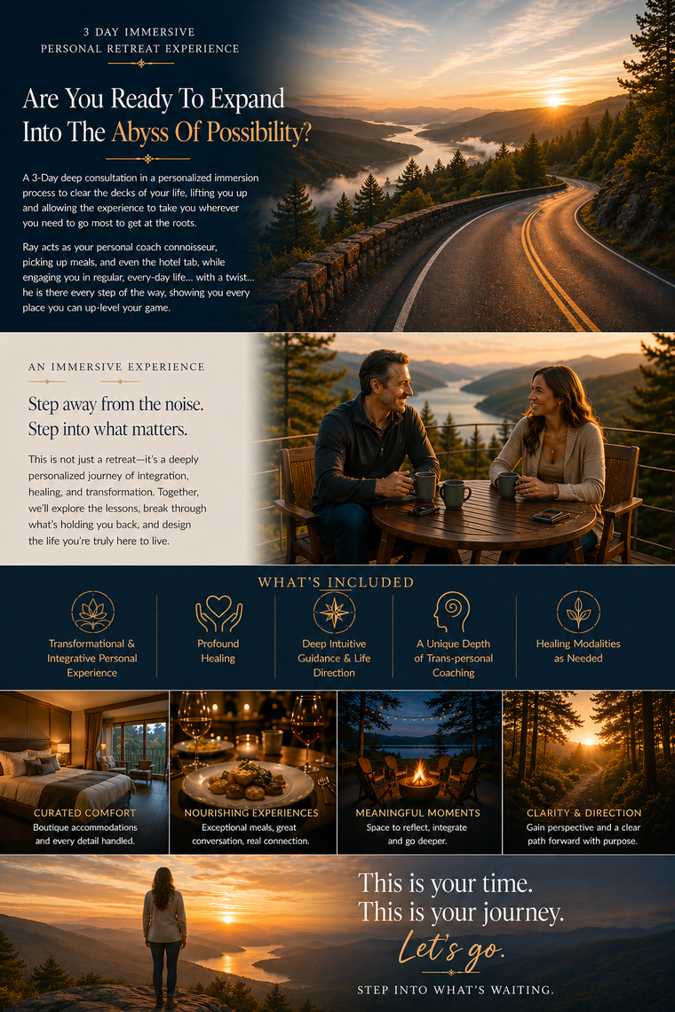 3 Day Immersive Personal Retreat Experience