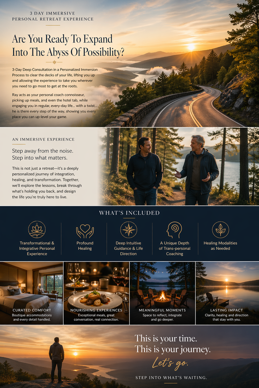 3 Day Immersive Personal Retreat Experience